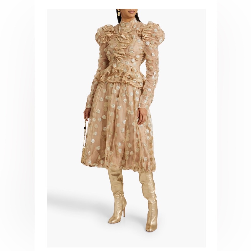 Zimmermann Elegant Polka Dot Ruffle Set
